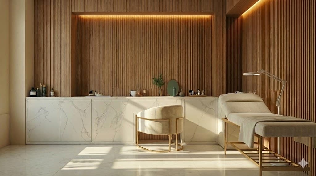 Luxury beauty salon interior